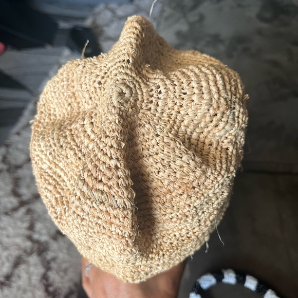 Crude Natural Raffia traditional handmade 2 sided Men African Toghu cap . - Picture 8 of 12
